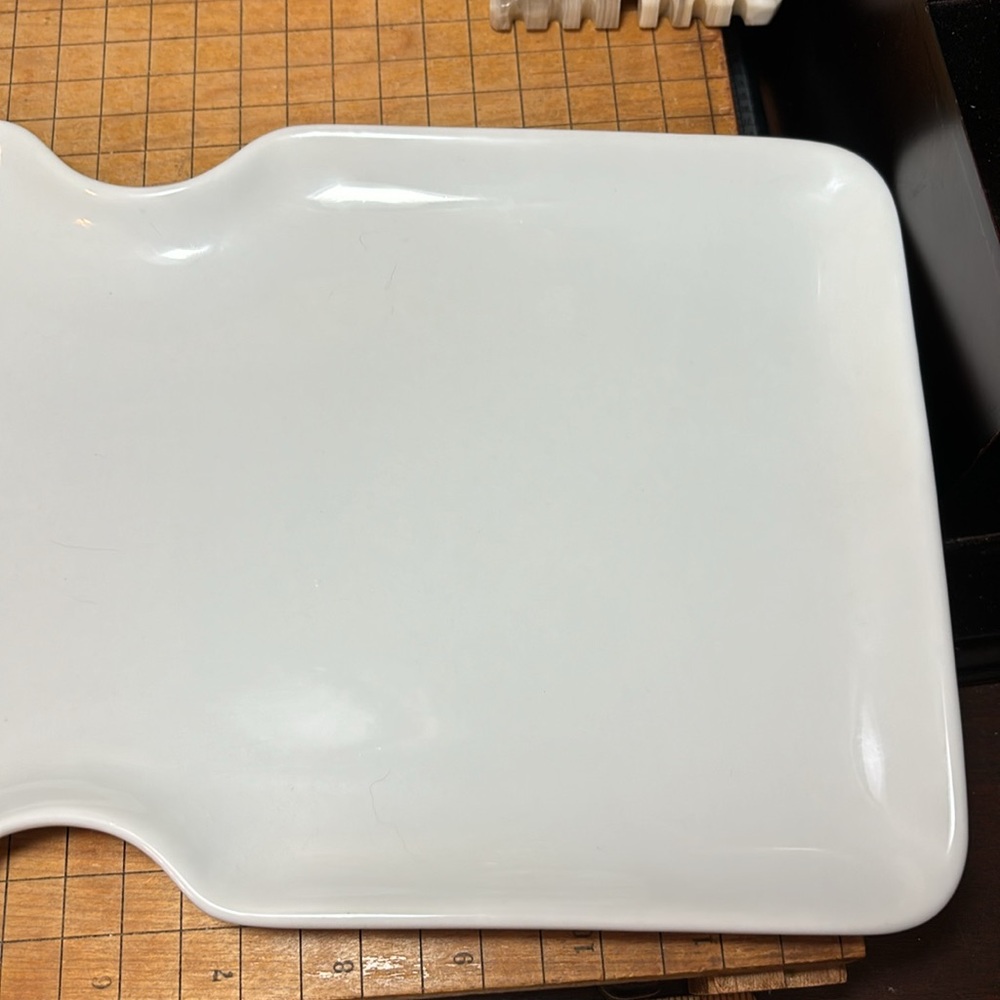 Pier 1 White Porcelain Serving Tray 14.75”Lx7.5”Wx7/8”H EUC Meat Cheese - Picture 4 of 12